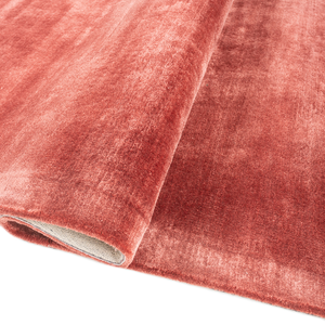 Alfombra Rectangular Beige de Viscosa Tejida a Mano, Alfombra Artesanal para Piso, Proveedor de Alfombras - Product Image 4