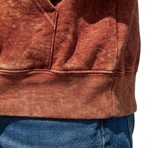 High Quality Men Sun Faded Hoodie <b>Retro</b> Style Pullover <b>Sweatshirt</b> Oversized Loose Fit Washed Hoodie For Daily Fashion And Travel - Product Image 4