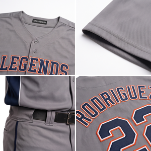 Camiseta de Béisbol Personalizada 100% Poliéster para Hombre, con Botones, Transpirable, Uniforme Deportivo de Equipo, para Jugadores de Ligas Locales - Product Image 4