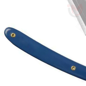 มีดโกนหนวดสแตนเลสสำหรับช่างตัดผม มีดโกนตรงสำหรับตัดผมมืออาชีพ อุปกรณ์จัดแต่งทรงผมสำหรับร้านเสริมสวย คุณภาพเกรด A+ รับทำโลโก้ตามสั่ง - Product Image 3