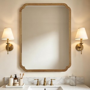 Cedar Wood Aromatic <b>Mirror</b> Frame Wholesale | Handcrafted Natural Finish Moradabad - Product Image 6