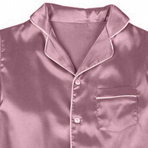 Conjunto de Pijama de 2 Piezas para Mujer, Ropa de Dormir de Otoño/Invierno, Satén con Logotipo Frontal, 100% Seda - Product Image 2