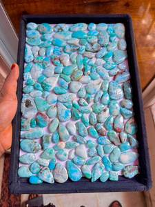 Larimar Quartz Gemstone AAA Grade Oval/<b>Cushion</b> Cut Third Party Certified Untreated Custom Sizes MH GEMS Jewelry Making - Product Image 1
