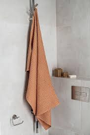 Waffle Textured Cotton <b>Bath</b> <b>Towel</b> <b>Set</b> Solid Color Rectangle Soft Skin-Friendly Home Use Adult - Product Image 3