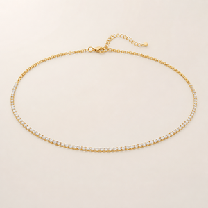 Bracelet, bague et colliers solitaires ronds en mossoniate de 24,4 ct, en or jaune 9 carats, sur commande personnalisée - Product Image 2