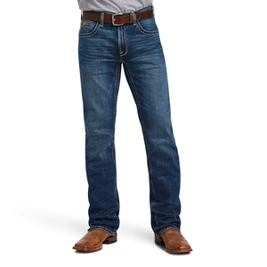 Men’s Casual Bootcut Jeans Cowboy Jeans Western Style Regular Fit Stretchable fabric Vintage Wash Denim <b>Pants</b> Breathable Fabric - Product Image 5