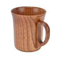Mug de camping en bois au design nordique écologique avec poignée pour la randonnée, la survie en plein air et les pique-niques à la maison