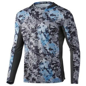 Chemises de pêche personnalisées à séchage rapide, respirantes, UPF 50, anti-UV, écologiques, 100% polyester, impression camouflage, chasse - Product Image 5