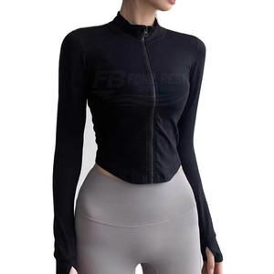 Camiseta sin mangas térmica de entrenamiento para mujer con cremallera completa, de secado rápido, cómoda, diseño adelgazante, para tenis, jogging, ejercicio, deportiva para chicas - Product Image 1