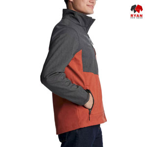 แจ็คเก็ตซอฟต์เชลล์แบบสั่งทำพิเศษสำหรับผู้ชาย ยี่ห้อ Ryan Pro Gear พร้อมซิปปิดและบริการพิมพ์โลโก้ตามแบบ - Product Image 6