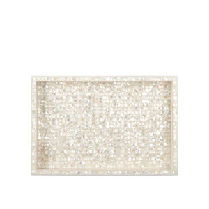 Bandejas de servir de madera con diseño de perlas, forma redonda, para mesa de comedor, para servir comida y bebidas, suministros para el hogar y hoteles - Product Image 2