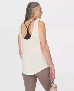 Débardeur basique à col rond pour femme, débardeur ajusté en coton, respirant, tricoté, style décontracté - Product Image 3