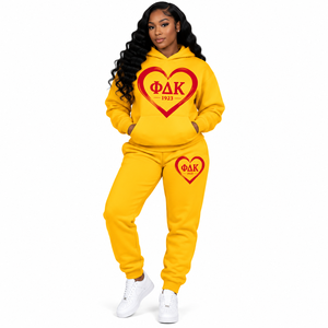 PDK <b>Women</b> <b>Sweatsuit</b> Two Piece Matching Ladies Long Sleeve Sweatshirt and Jogger Pants Comfortable Athletic Lounge Outfit - Product Image 1