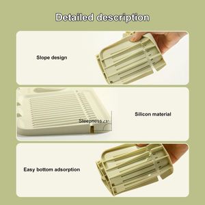 2 Pezzi Protezione Antispruzzi per Lavello e Vassoio Raccogligocce in Silicone per Maniglia del Rubinetto, Accessori da Cucina per Rubinetto K - Product Image 4