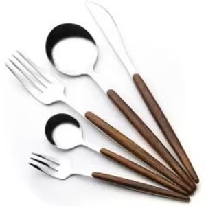 <b>Classic</b> Stainless Steel Flatware Set with High Mirror Polish for Wedding Dining Use - Product Image 3