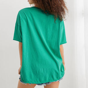 T-shirt d'été décontracté à manches courtes pour femme, coupe régulière, 100 % coton, écologique, design personnalisé, séchage rapide, respirant - Product Image 2