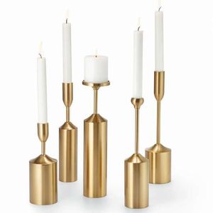 Meilleures ventes KRAFT WORLD CHI-336 Porte-bougie en métal fait main, écologique, design moderne et classique, complément idéal pour les tables à manger et les patios - Product Image 3