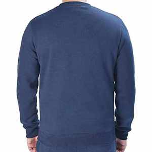 เสื้อสเวตเชิ้ตคอกลมแขนยาวลายทางสีน้ำเงินกรมท่า ขาว เทา สำหรับผู้ชาย ขายส่ง รับสกรีนโลโก้ - Product Image 2