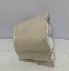Hot Sale Handmade Scalloped Bottom Tapper Cone Lampshades Pink Linen Anna Fabric E27 Fittings Customized Iron Wire <b>Frame</b> - Product Image 2