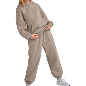 Últimos diseños de chándales para mujer, 100% algodón polar, ropa informal, chándales de invierno para mujer en venta en línea. - Product Image 3