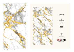 Azulejos de Porcelana Modernos y Refinados 60X120CM 600X1200MM 24X48 Acabado Brillante Formato Grande Superficie Decorativa Premium Para Casas de Lujo - Product Image 4