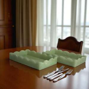 Bandeja de Servicio de Resina Epoxi Hecha a Mano, Esenciales de Cocina para el Hogar, Restaurante, Hotel, Bandejas de Servicio Decorativas Elegantes - Product Image 5