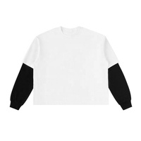 Camisetas de hombre de manga larga, estilo vintage, doble capa, estampado DTG, efecto desgastado, oversize, 280 gramos, estilo streetwear.