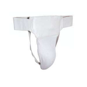 Protège-entrejambe en PU blanc, élastique, pour la protection des arts martiaux, entraînement MMA, haute qualité, Taekwondo - Product Image 3