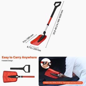 Attrezzo Portatile e Leggero per la Rimozione della Neve per Giardino, Auto, Campeggio - Pala Multifunzione - Product Image 5
