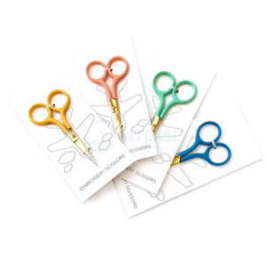 Ciseaux professionnels pour broderie dorée avec manche noir, pointe acérée, ciseaux de précision pour couture et artisanat - Product Image 5