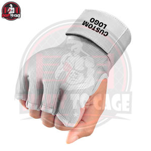 Enveloppes intérieures en gel de boxe professionnelles de couleur blanche, protection rembourrée des jointures, bande de poignet réglable, essentiels pour l'entraînement MMA - Product Image 2