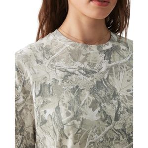 T-shirt camouflage oversize pour femme, coupe décontractée, streetwear, imprimés camouflage, coton, vente en gros OEM - Product Image 5