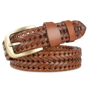 Heat Transfer Printing Custom Logo Genuine Leather Belts Heavy Duty Brass Buckle Belt Men's Accessories Eco Friendly - Product Image 5