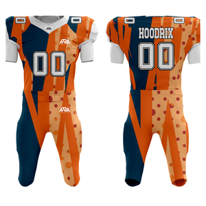 Uniforme de Fútbol Americano Sublimado Personalizado OEM con Logotipo de Silicona, Uniforme de Fútbol Americano Juvenil Transpirable de Secado Rápido - Product Image 1