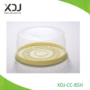 กล่องเค้กพลาสติกทรงกลม XDJ พร้อมฝาใส PET รุ่น XDJ-CC-85H - Product Image 1