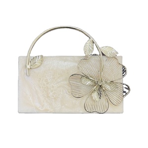 Bolso de mano de resina para mujer Color personalizado con diseño de brillo Patrón de piedra Precio al por mayor - Product Image 6