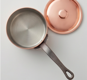 Rose Gold <b>Copper</b> <b>Utensils</b> Sauce Pan With Attached Aluminium Handle And Lid For Kitchenware Hotel And Restaurant Use - Product Image 3
