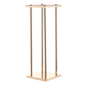 10 Pezzi Colonna Portafiori da 60 cm in Metallo Laminato, Espositore Floreale Cilindrico Cubico per Ghirlande e Corone Nuziali - Product Image 1