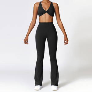 Ropa Deportiva en Oferta, Conjunto Deportivo de 2 Piezas, Top Deportivo y Leggings de Yoga para Mujer, Ropa Deportiva para Gimnasio y Fitness - Product Image 3