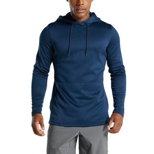 Sudadera con Capucha Negra para Hombre, Corte Regular, Secado Rápido, Tejido de Punto, Estilo Casual para Otoño, con Diseño de Bolsillo - Product Image 4