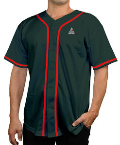Maillot de baseball blanc personnalisé 2025 avec manches bleues, passepoil et boutons – Uniforme d'équipe personnalisable avec nom et numéro – Style professionnel – Vente en gros 100 % - Product Image 3