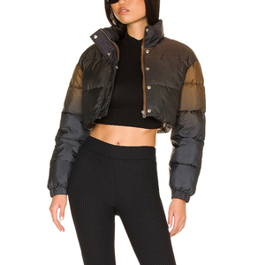 Latest Fashion Style Women <b>Cropped</b> <b>Puffer</b> <b>Jacket</b> Hot Selling Custom Breathable Women <b>Jacket</b> Winter Wear Wholesale High Quality - Product Image 1