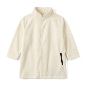 Sweat-shirt à capuche chaud pour garçons, en polaire, avec fermeture éclair quart de tour et col montant, à manches longues - Product Image 1
