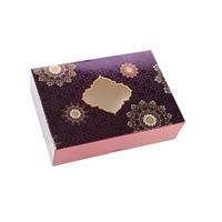Boîte d'emballage en papier pour bonbons avec couvercle à fenêtre transparente Boîte d'emballage pour bonbons de meilleure qualité en vente du fabricant indien