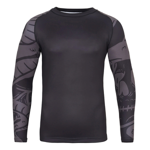 Meilleures ventes : Rashguard MMA respirant et écologique pour homme, séchage rapide, haute performance, compression, personnalisable, polyester/nylon - Product Image 1