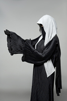 Usine exportatrice leader d'abayas plissées modestes, designs et tailles personnalisables, en polyester et soie, longueur au sol, antistatique, faite à la main, prix bas