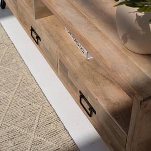 Mueble de TV de Madera con 3 Cajones Vandana Lunaris Radiant, Consola de Entretenimiento Moderna de Madera Sólida - Product Image 2