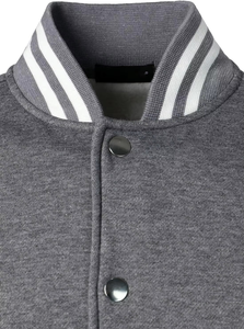 เสื้อแจ็คเก็ตเบสบอลแบบวาร์ซิตี้  ผ้าเชนิลล์  สำหรับเด็ก ผู้ชาย ผู้หญิง  ใส่ได้ในฤดูหนาว  ตกแต่งด้วยปักลายตัวอักษร  กระดุมแป๊ก  ผ้าถักแบบริบ  ทนทาน  สไตล์สตรีทแวร์ - Product Image 4