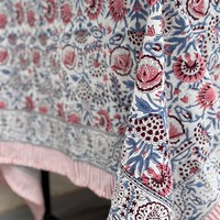 Nappe de table en coton à motifs floraux, faite à la main, simple, écologique, imperméable, personnalisable, résistante à la chaleur, prix d'usine, élégante