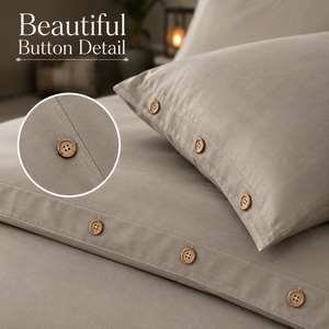 Premium Quality Cotton & Bamboo Duvet <b>Set</b> Soft Breathable Hypoallergenic <b>Bedding</b> <b>Set</b> for Hotel Home Bedroom Guest Room - Product Image 4